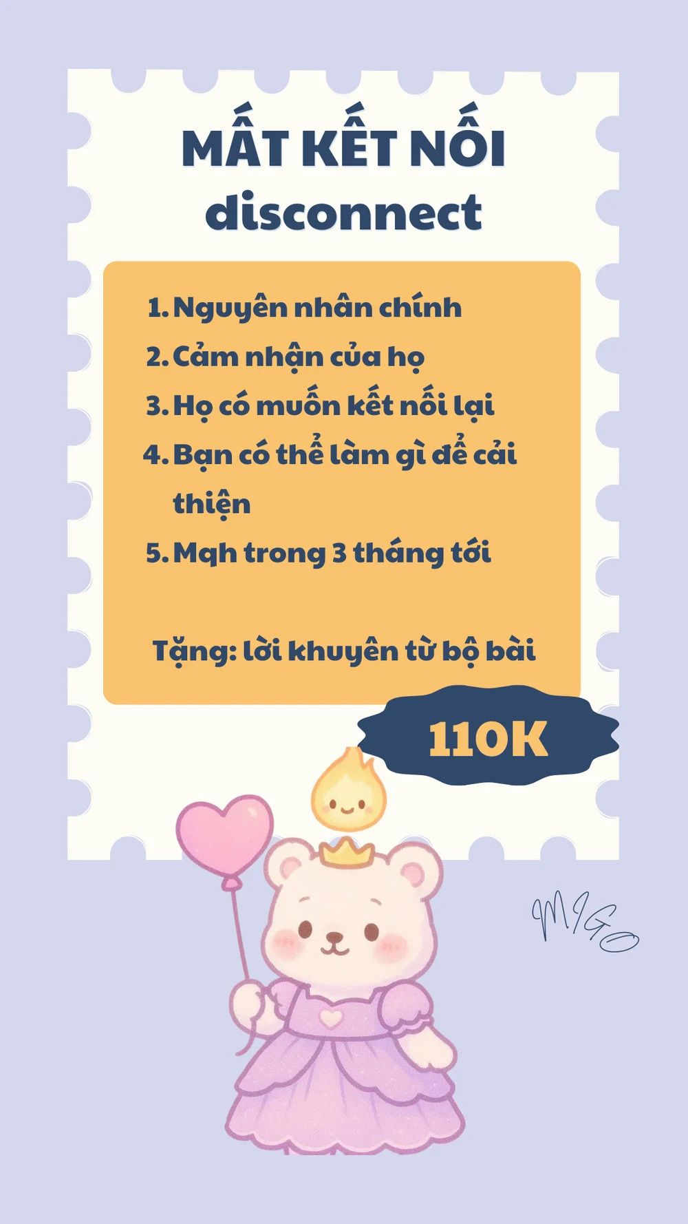 Migo menu Tình yêu