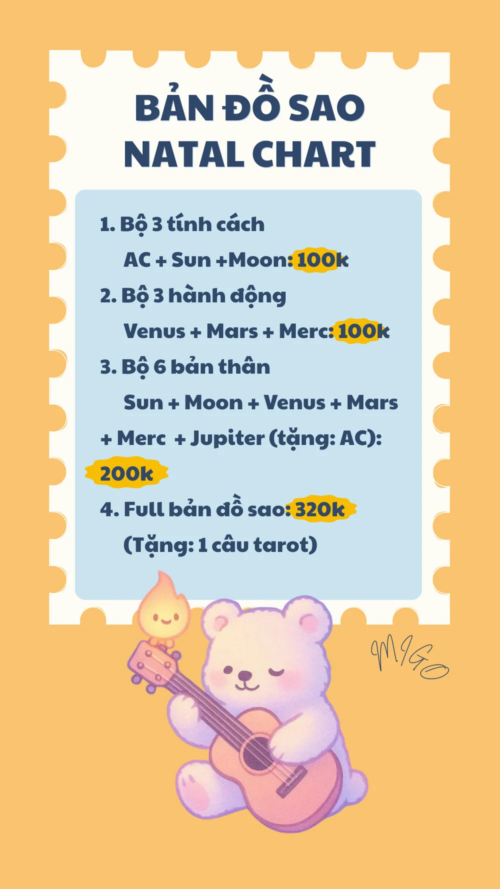 Migo menu Bản đồ sao