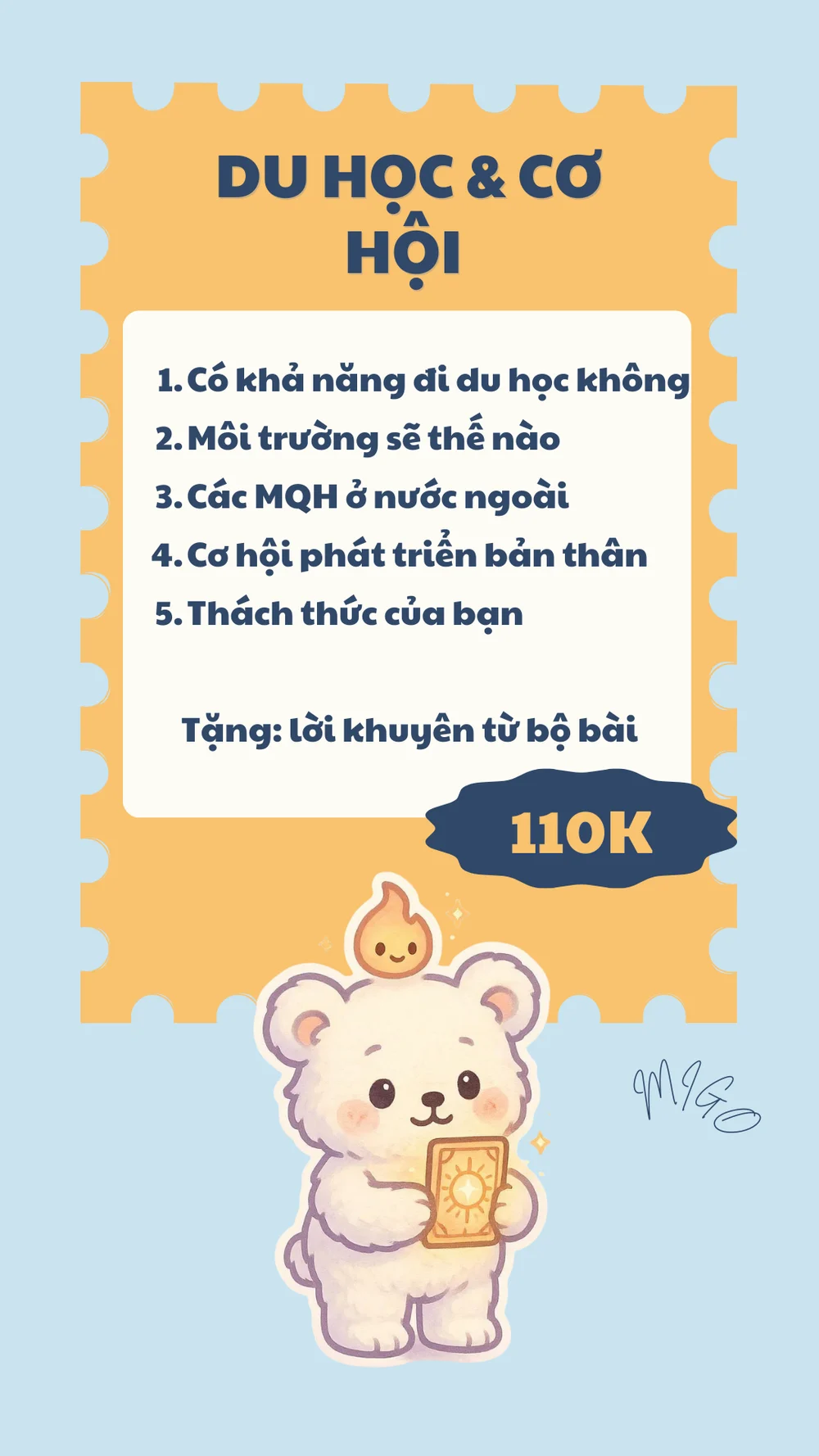 Migo menu Học tập