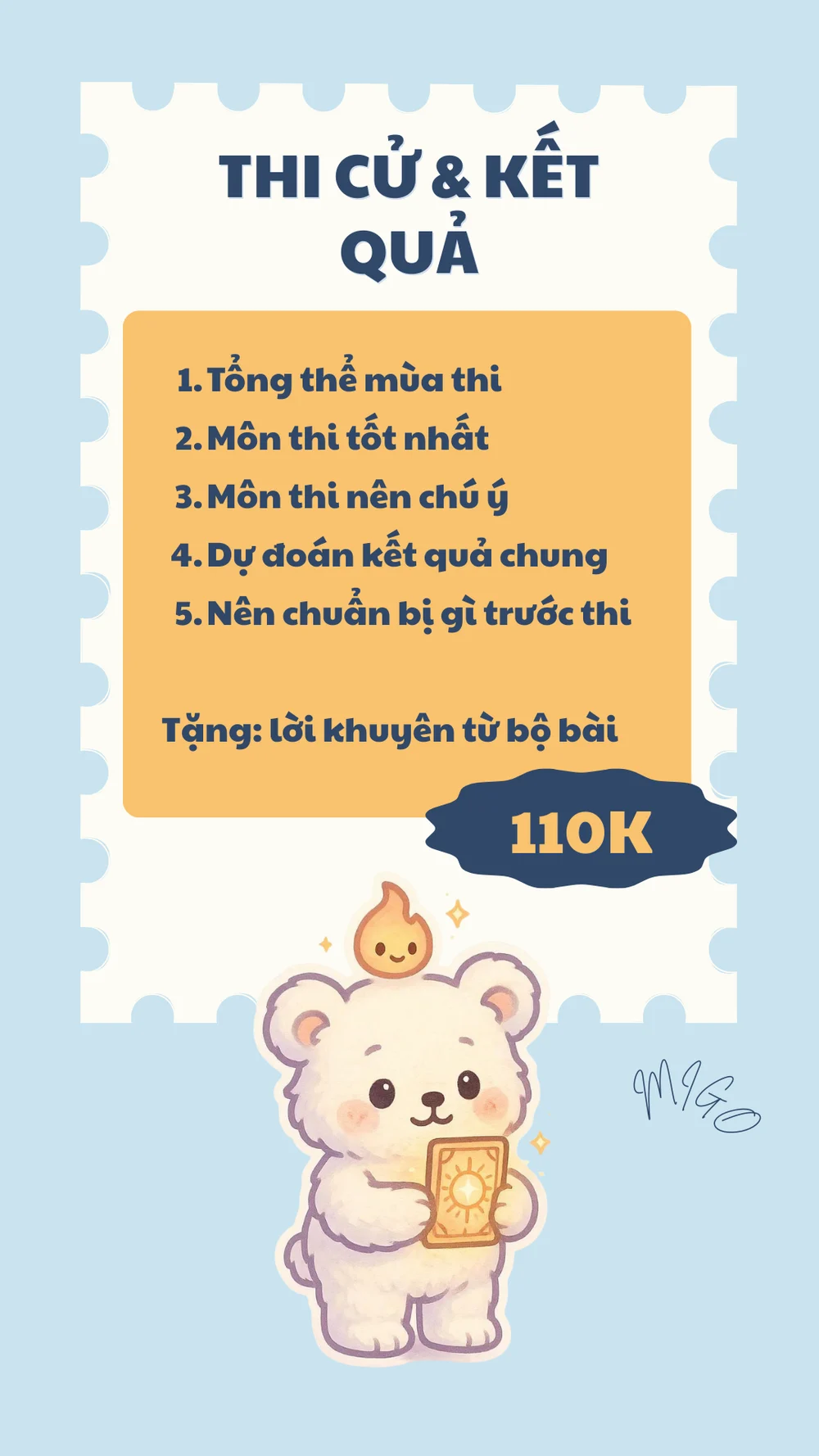 Migo menu Học tập