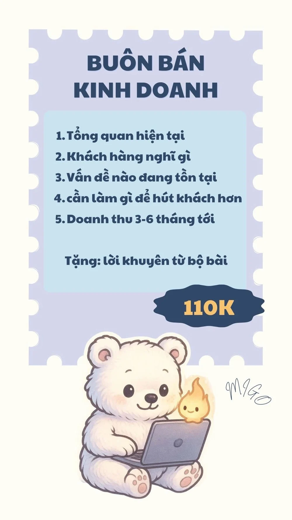 Migo menu Công việc