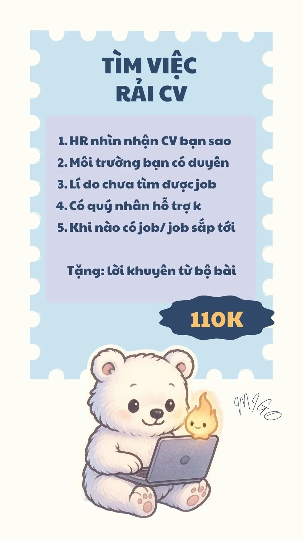 Migo menu Công việc