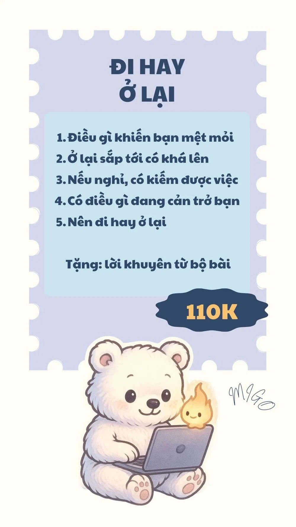 Migo menu Công việc