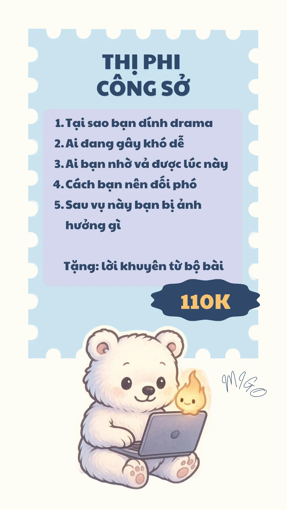 Migo menu Công việc