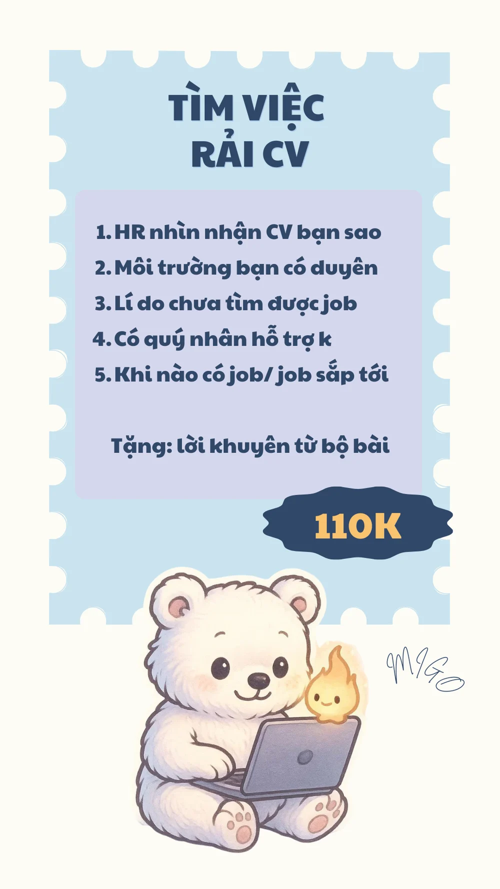 Migo menu Công việc