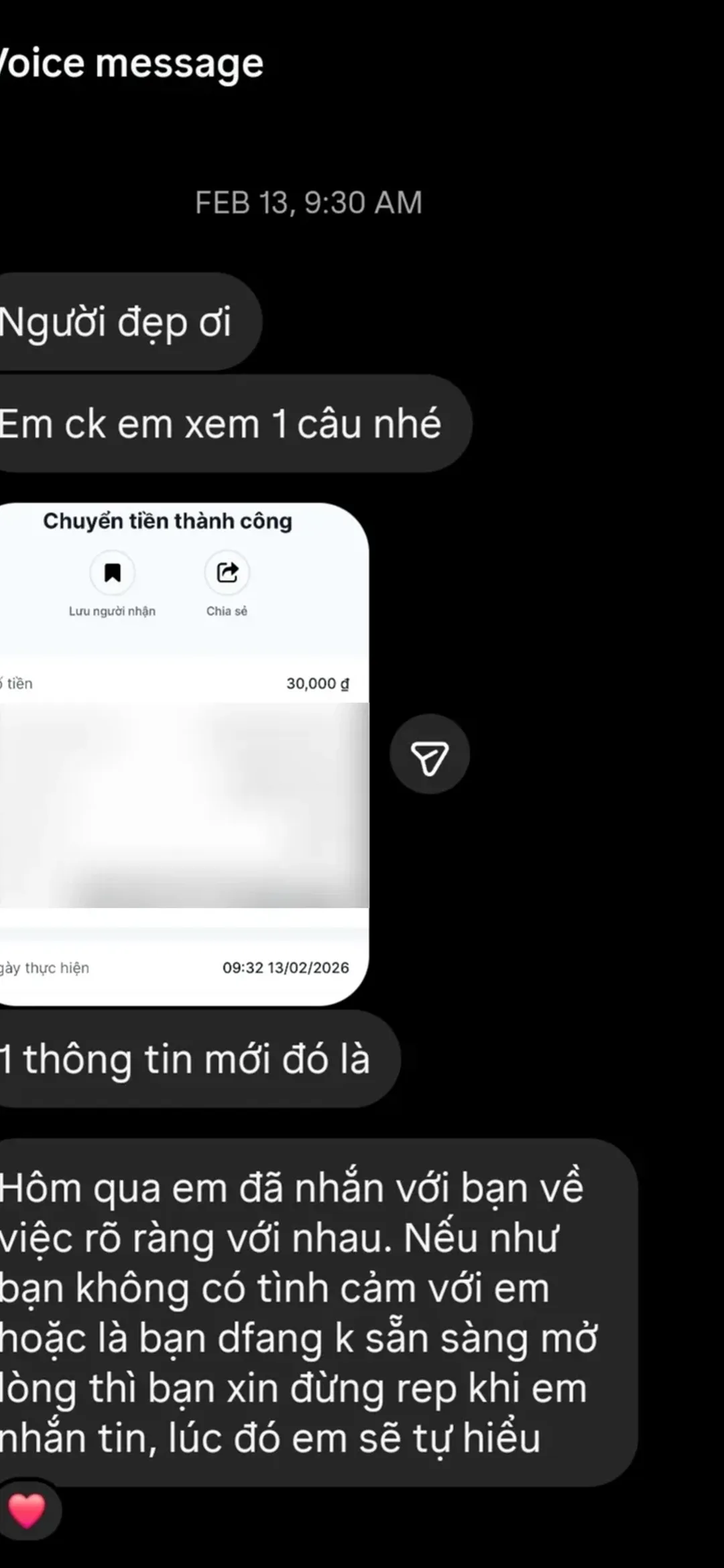 Khách chuyển khoản trước